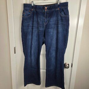 Lane Bryant Dark Wash Boot Cut Jeans